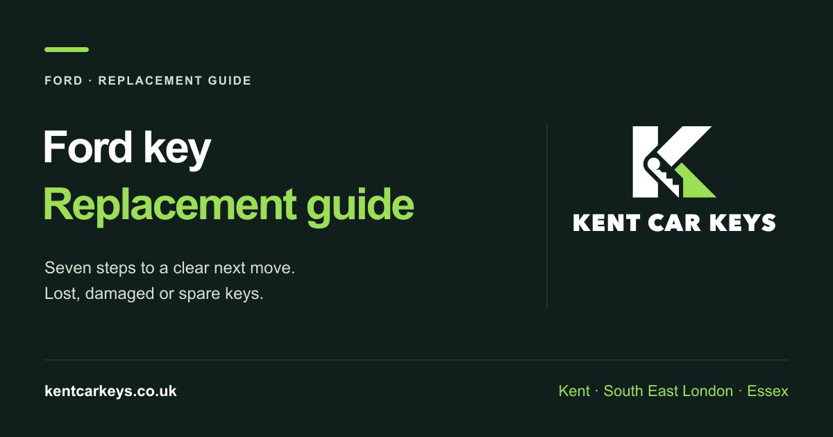 ford car key replacement guide: Seven steps to a clear next move.