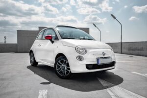 Fiat white car