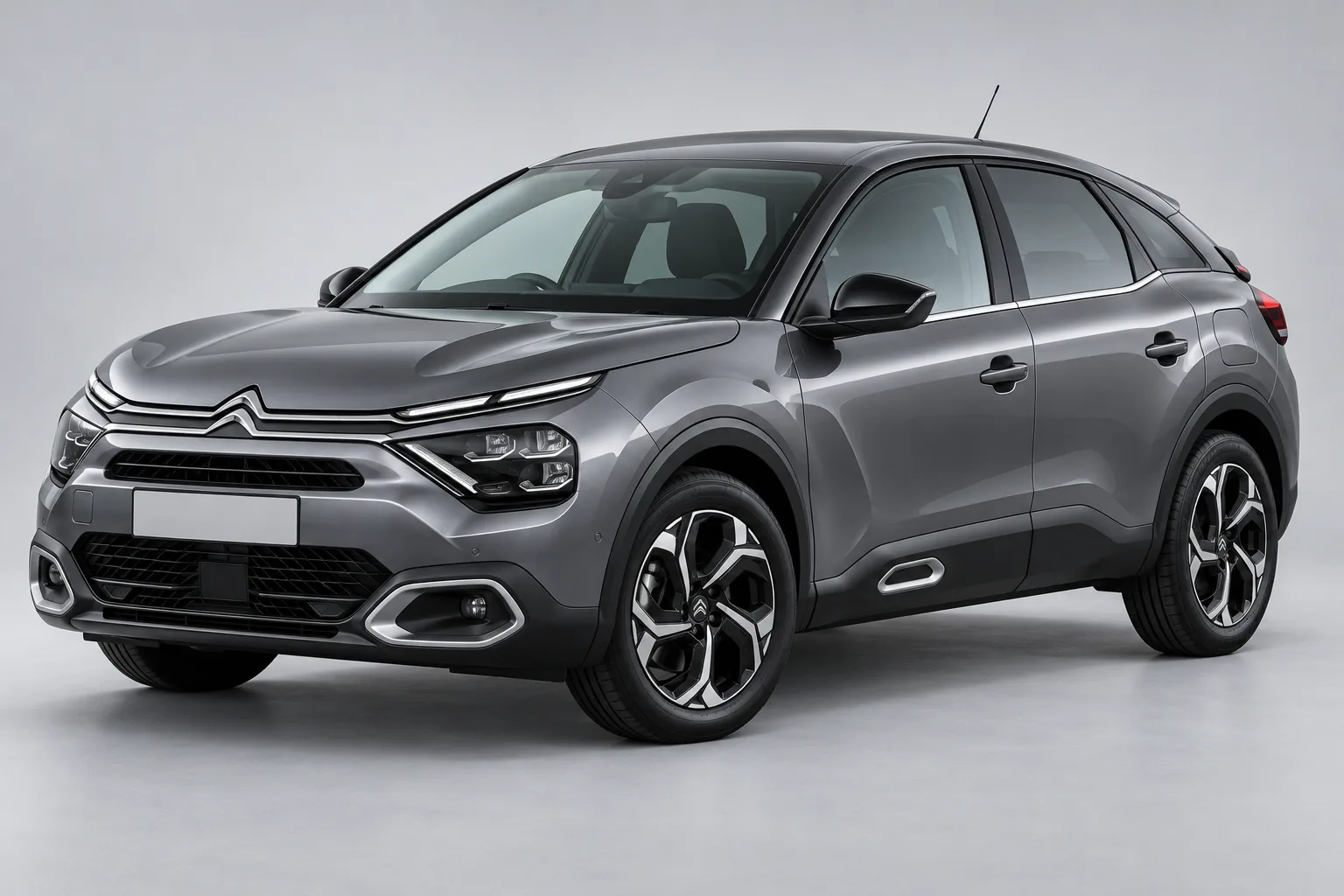 Grey Citroën C4 in a studio — illustrative concept image