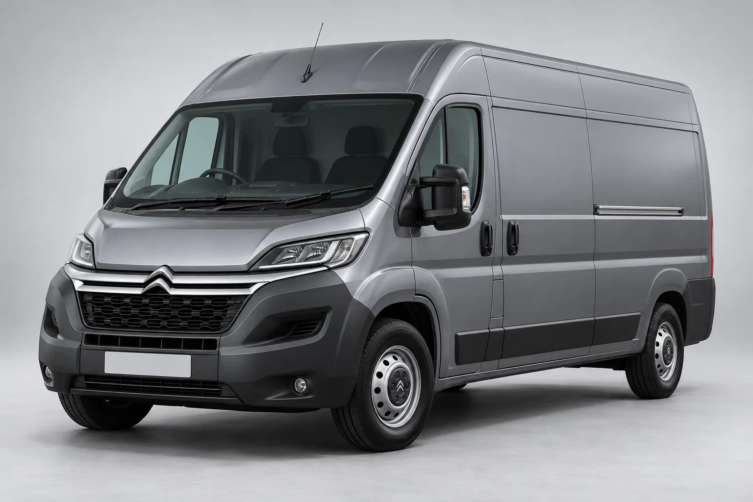 Grey Citroën Relay in a studio — illustrative concept image